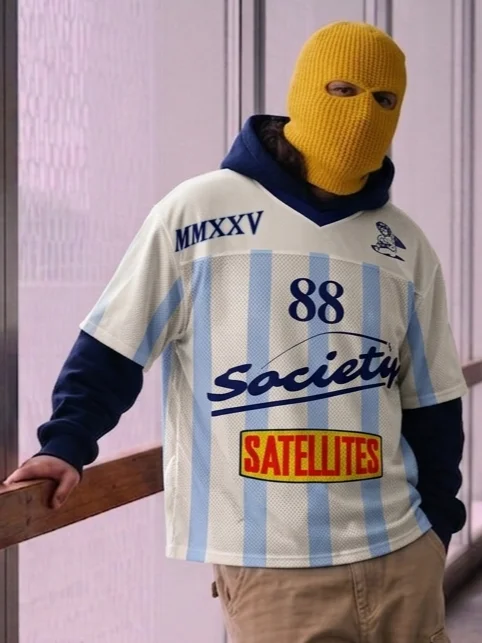 Satellite Society Boxy Football Jersey (Blue Angel) product image (1)