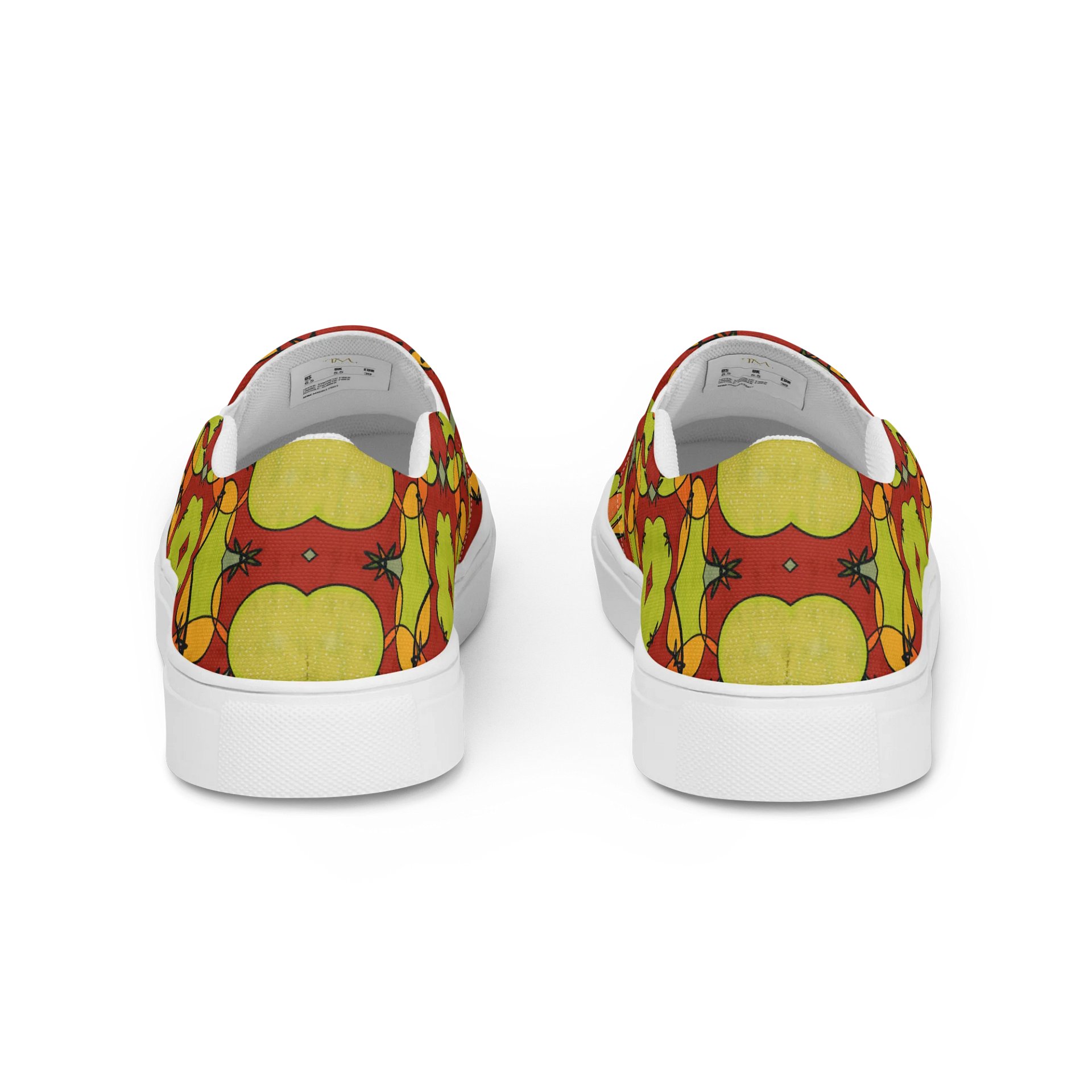 Tomato Glow – Men's Slip-On Canvas Shoes product image (5)
