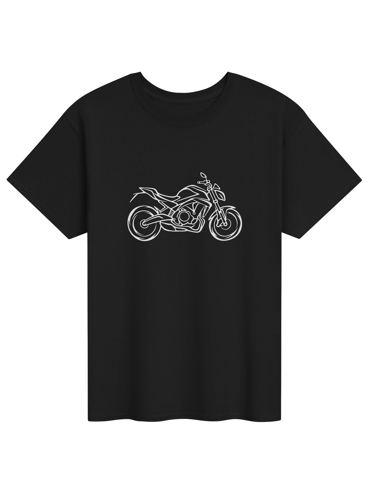 Minimalist Sport Motorcycle Line Art T-Shirt product image (1)