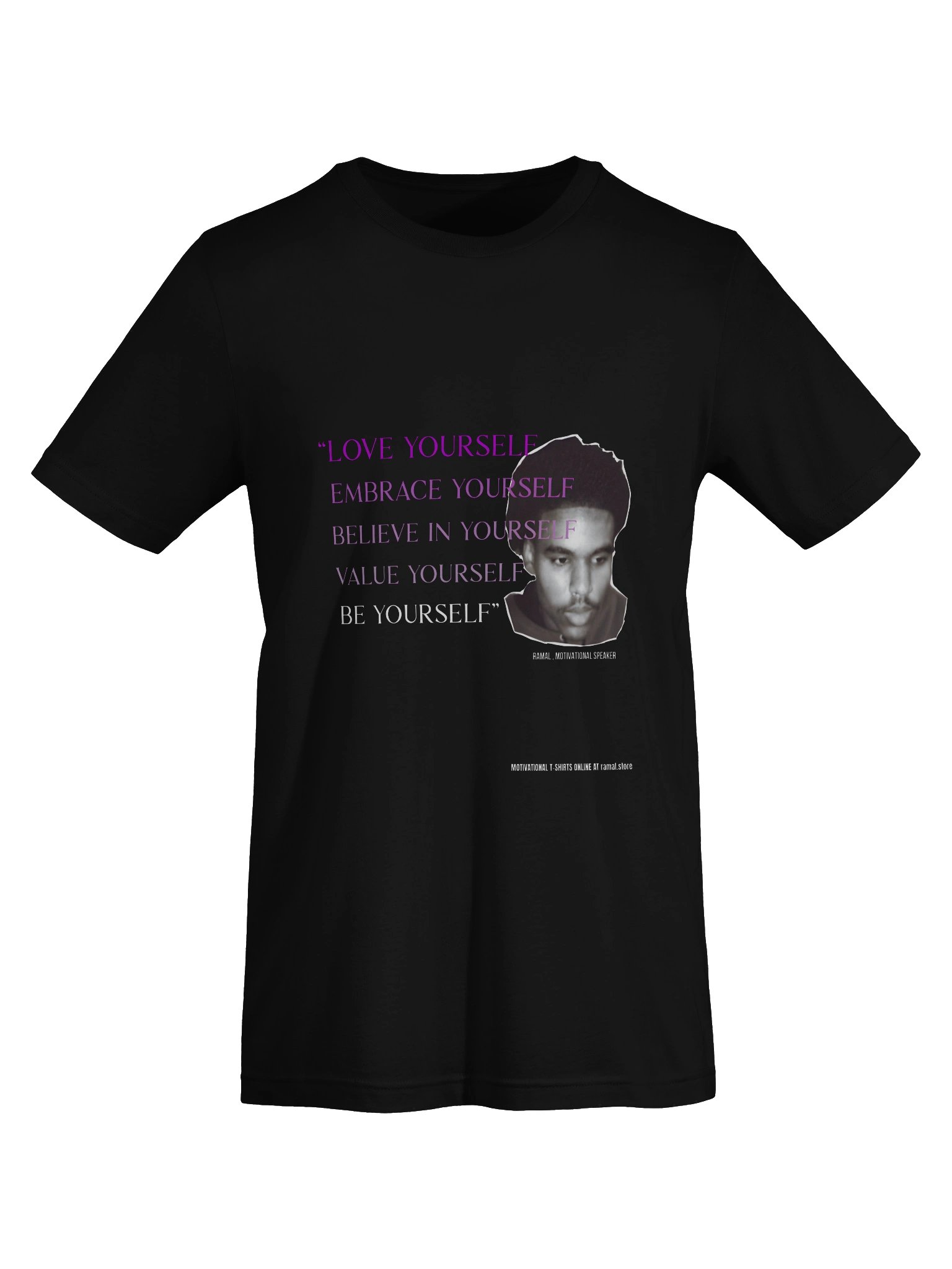 MOTIVATIONAL T-SHIRT - PURPLE LETTERS product image (7)