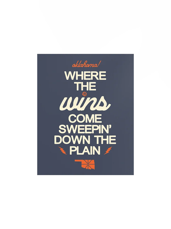 Wins Come Sweepin' Art Print product image (1)