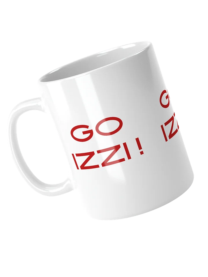 Go Izzi! - White Mug with Red Letters product image (1)