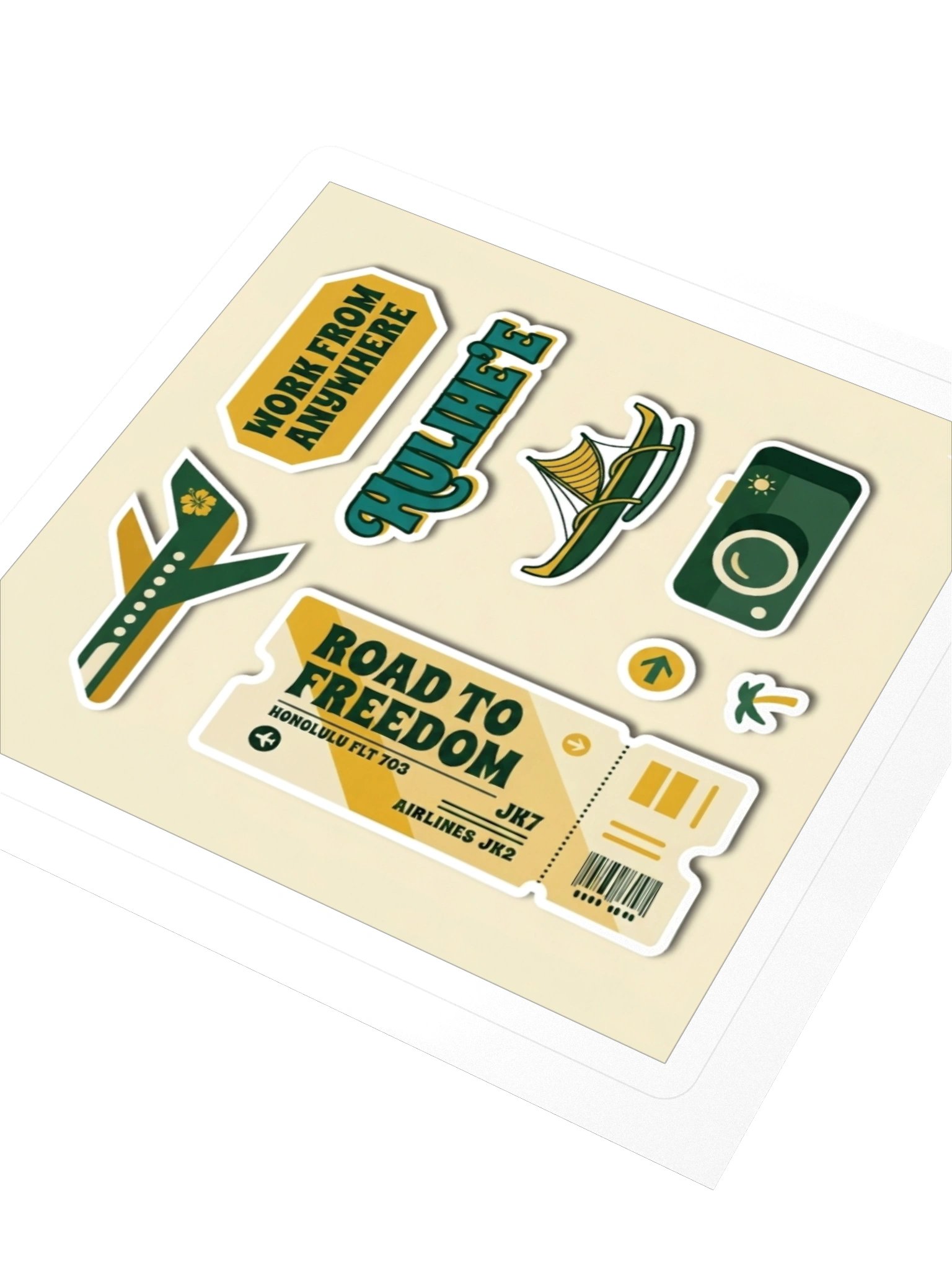 The Work From Anywhere Sticker Sheet — Waterproof Remote Work Decals product image (3)