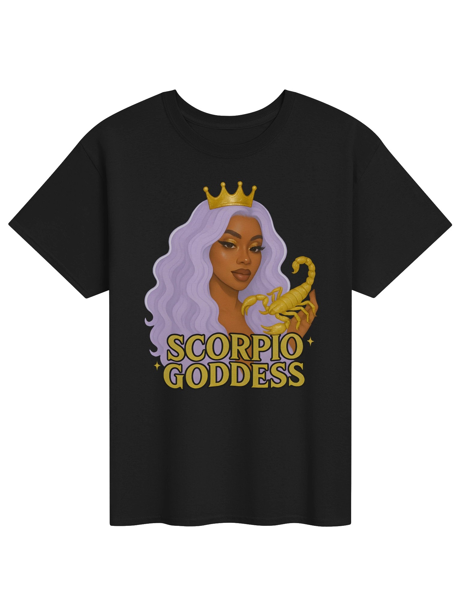Scorpio Goddess Lavender Crown Tee product image (2)
