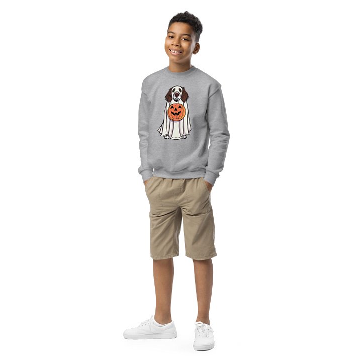 Halloween Springer Spaniel(Liver) Youth Sweatshirt product image (7)