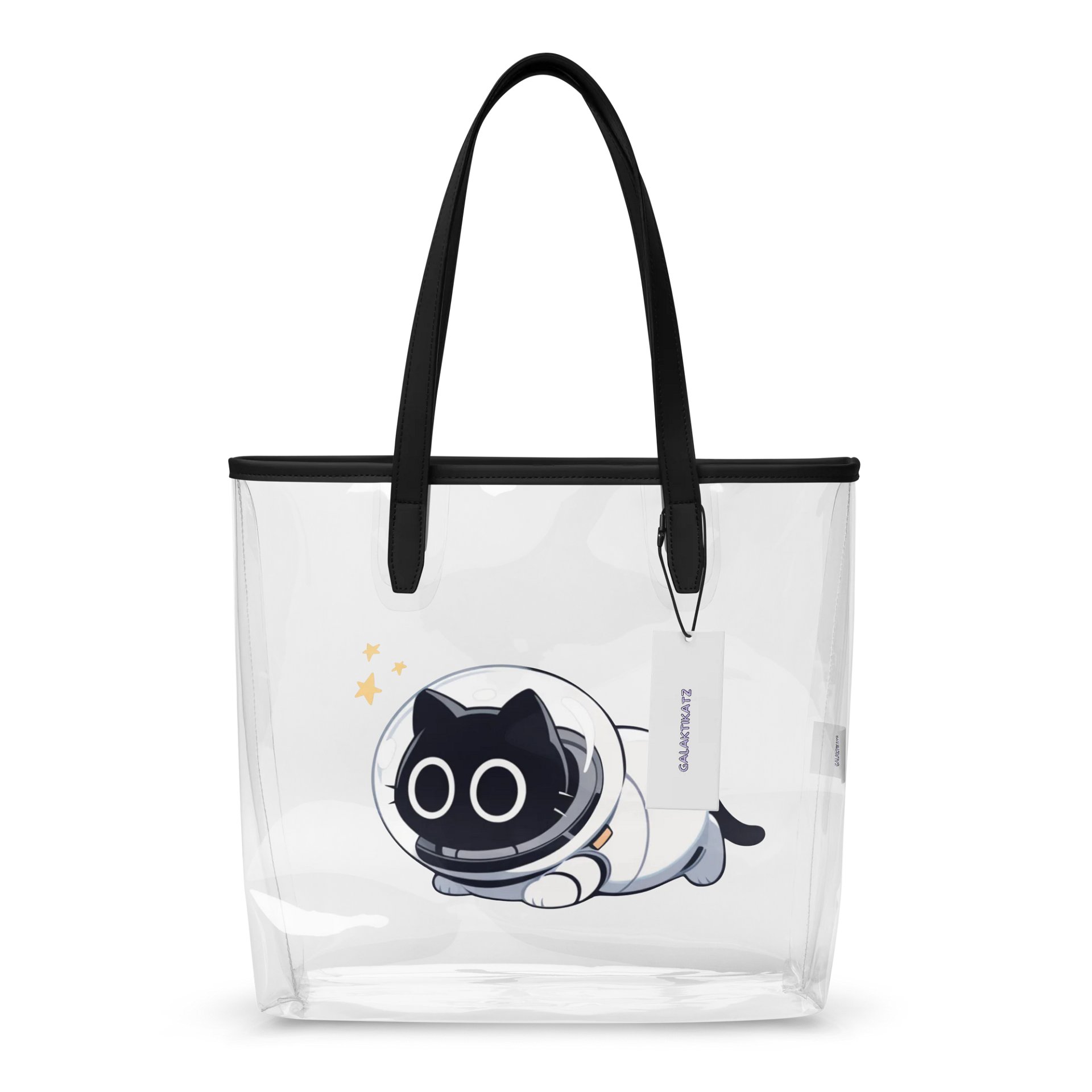 Space Kitty Clear Tote Bag product image (1)