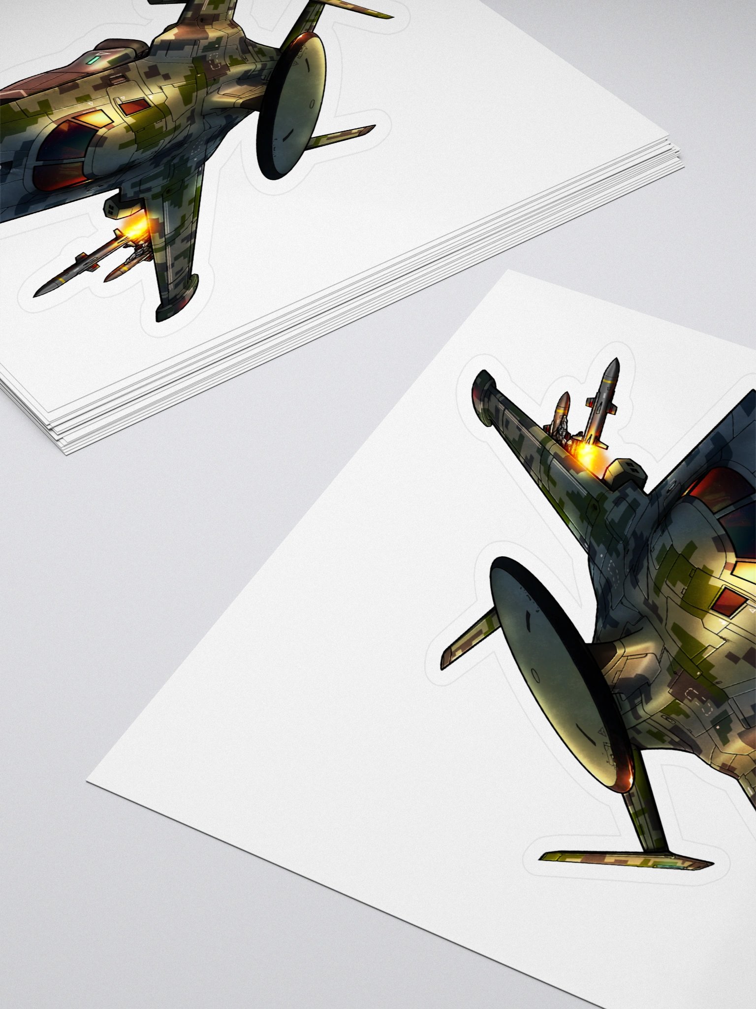 Medusa - Green Digicamo (5.5 inch Sticker) product image (4)