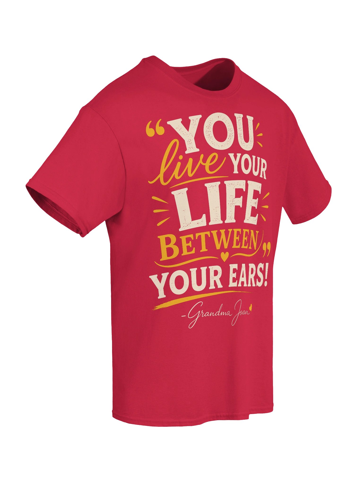 You Live Your Life Between Your Ears! - t-shirt product image (2)