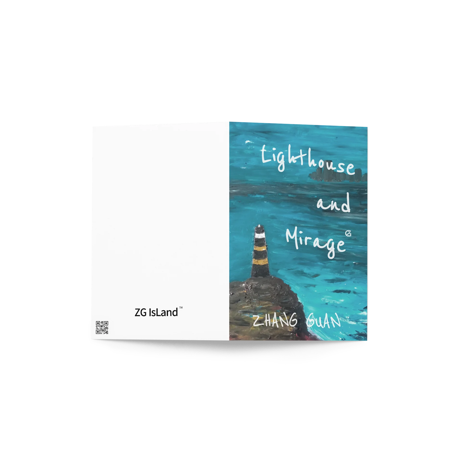 Lighthouse and Mirage Poetry Collection Greeting Card product image (1)