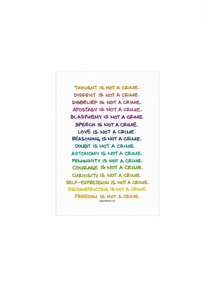 Not a Crime Poster product image (1)
