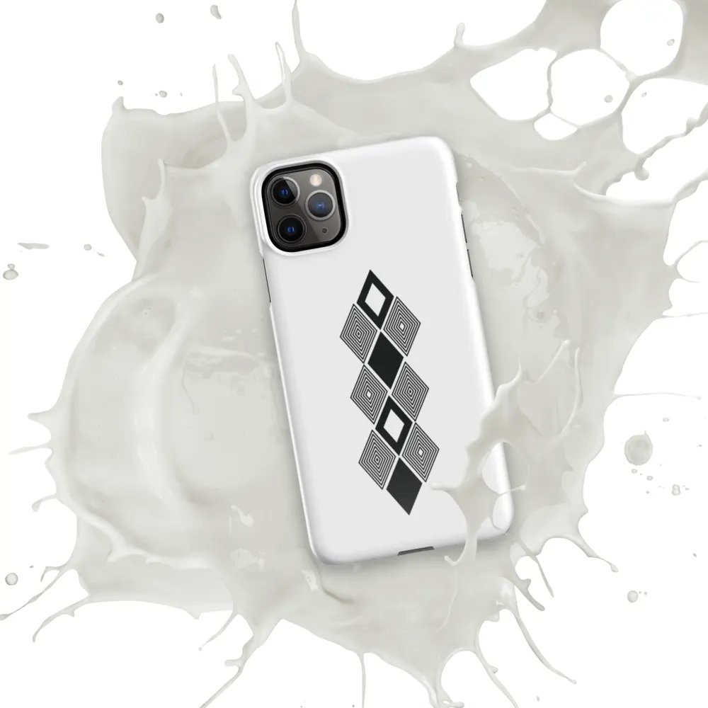 Black and white triangle design Snap Case for iPhone® product image (50)