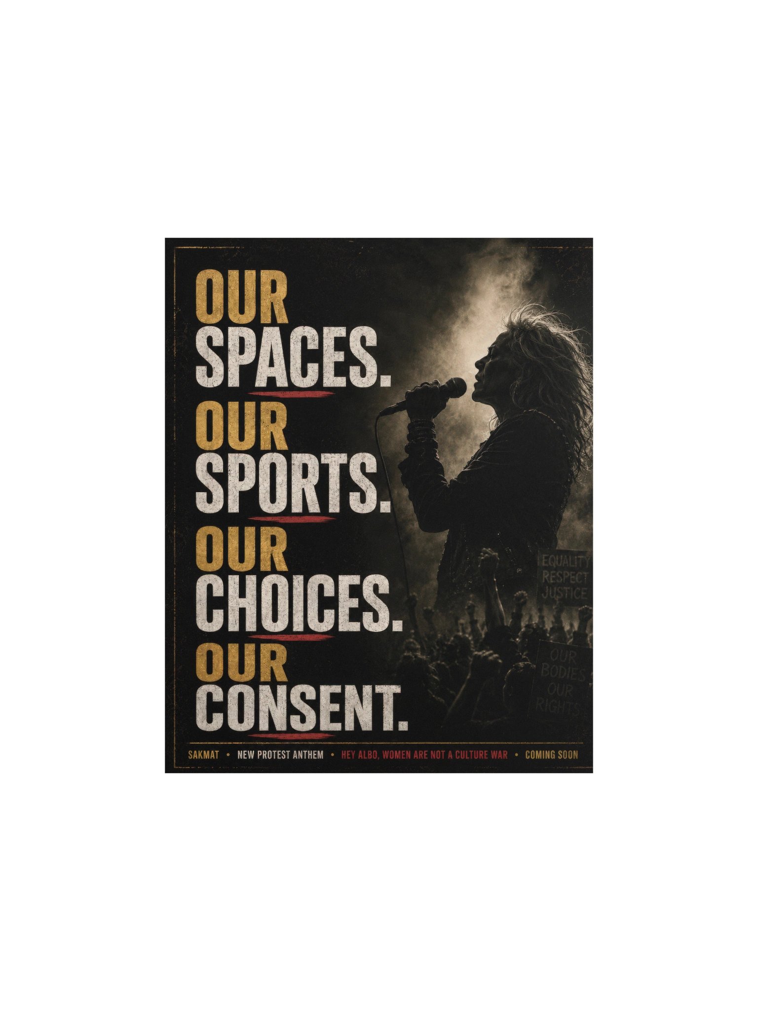 Our Spaces, Our Choices Protest Poster product image (2)