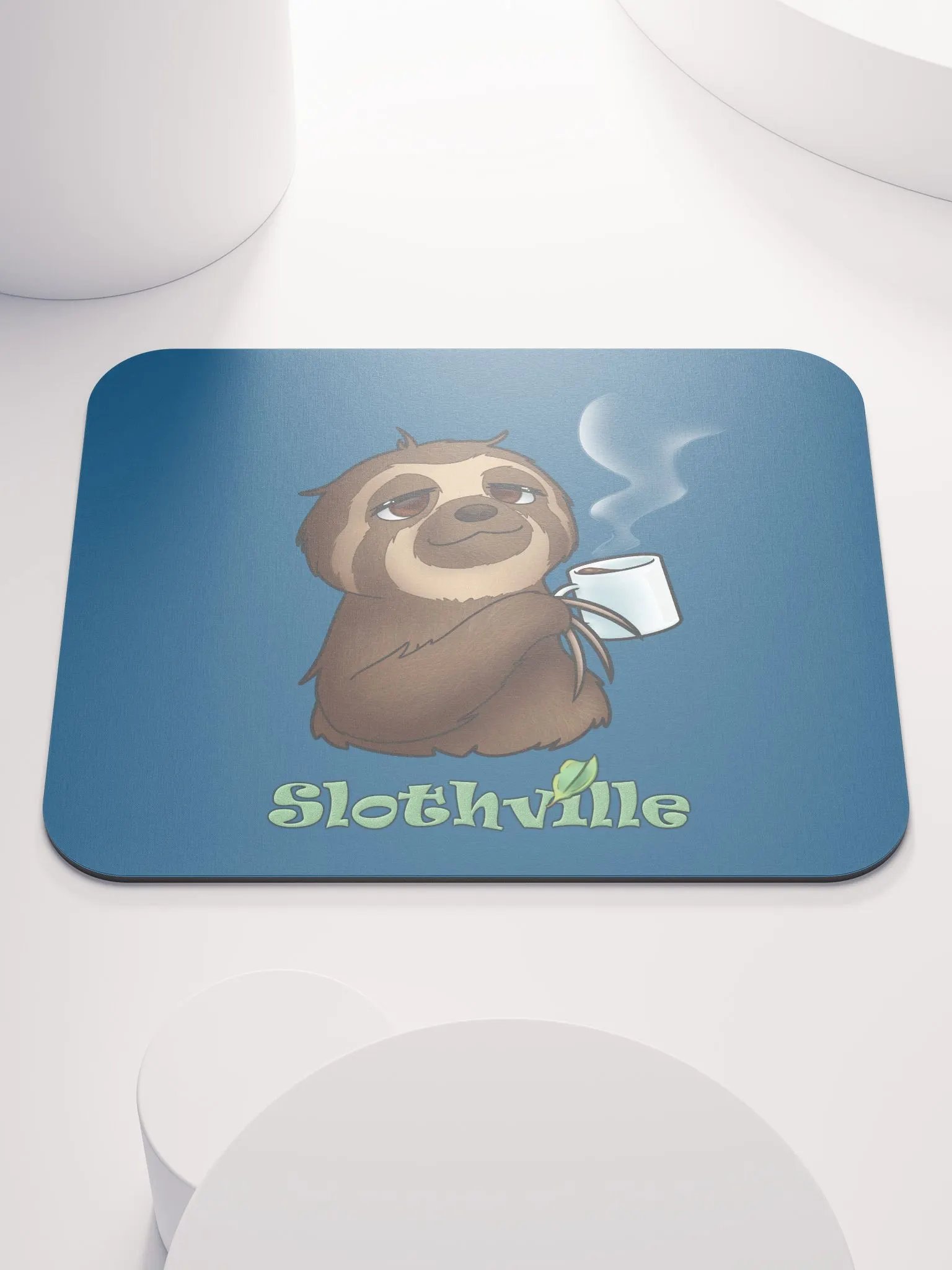 Slothville Steamer Mouse Pad Blue product image (2)