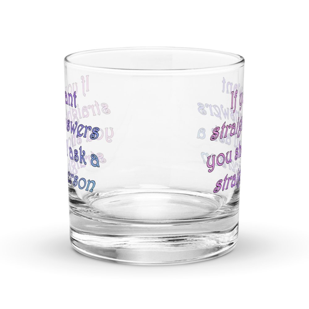 Straight Answers Rocks Glass product image (4)