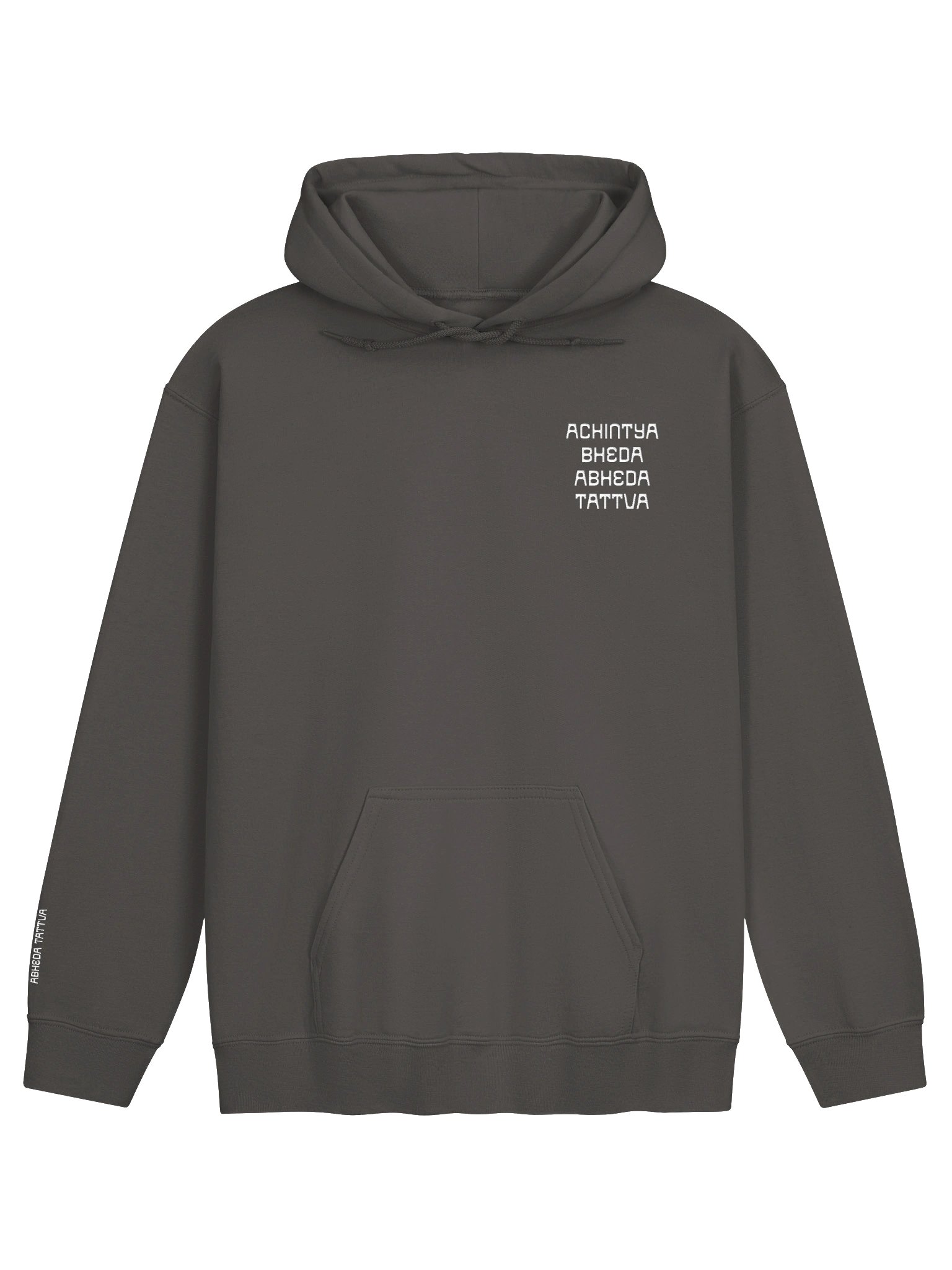 achintya bheda abheda tattva hoodie - white embroidery product image (1)