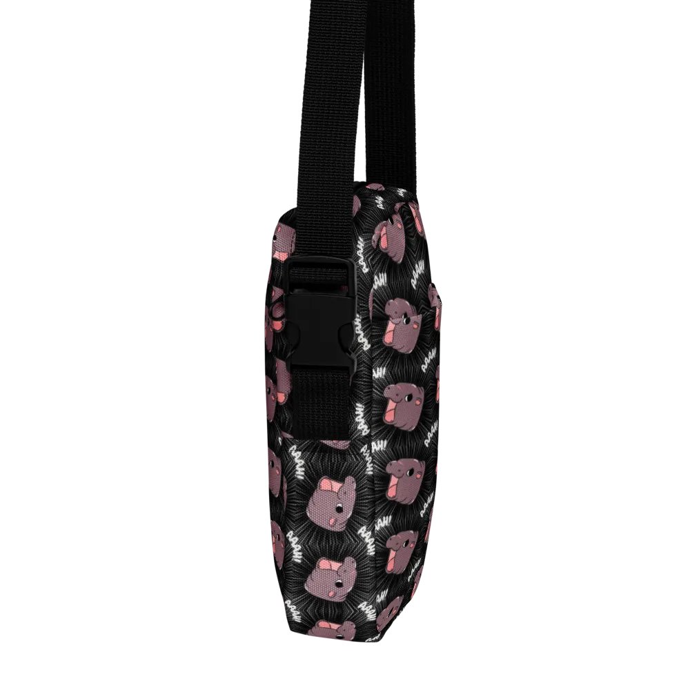 MOODENG'S BLACK AAAH! UTILITY CROSSBODY BAG! product image (8)