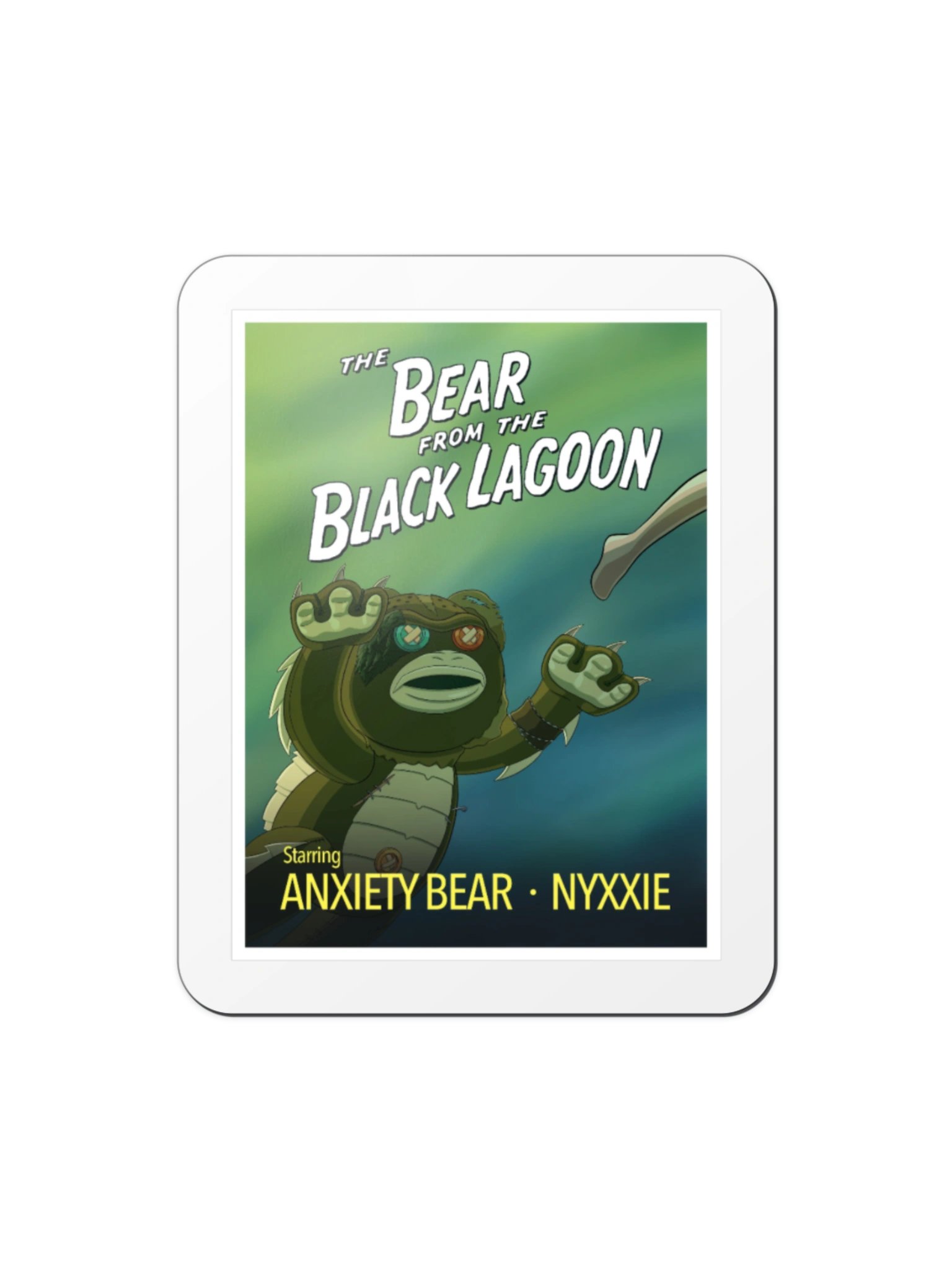 Anxiety Bear SwampBear Movie Magnet product image (1)