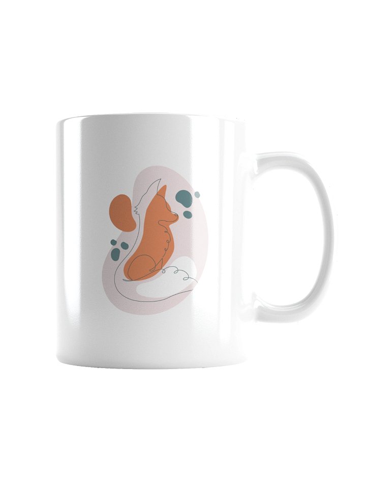 Fox Line Art White Mug product image (4)