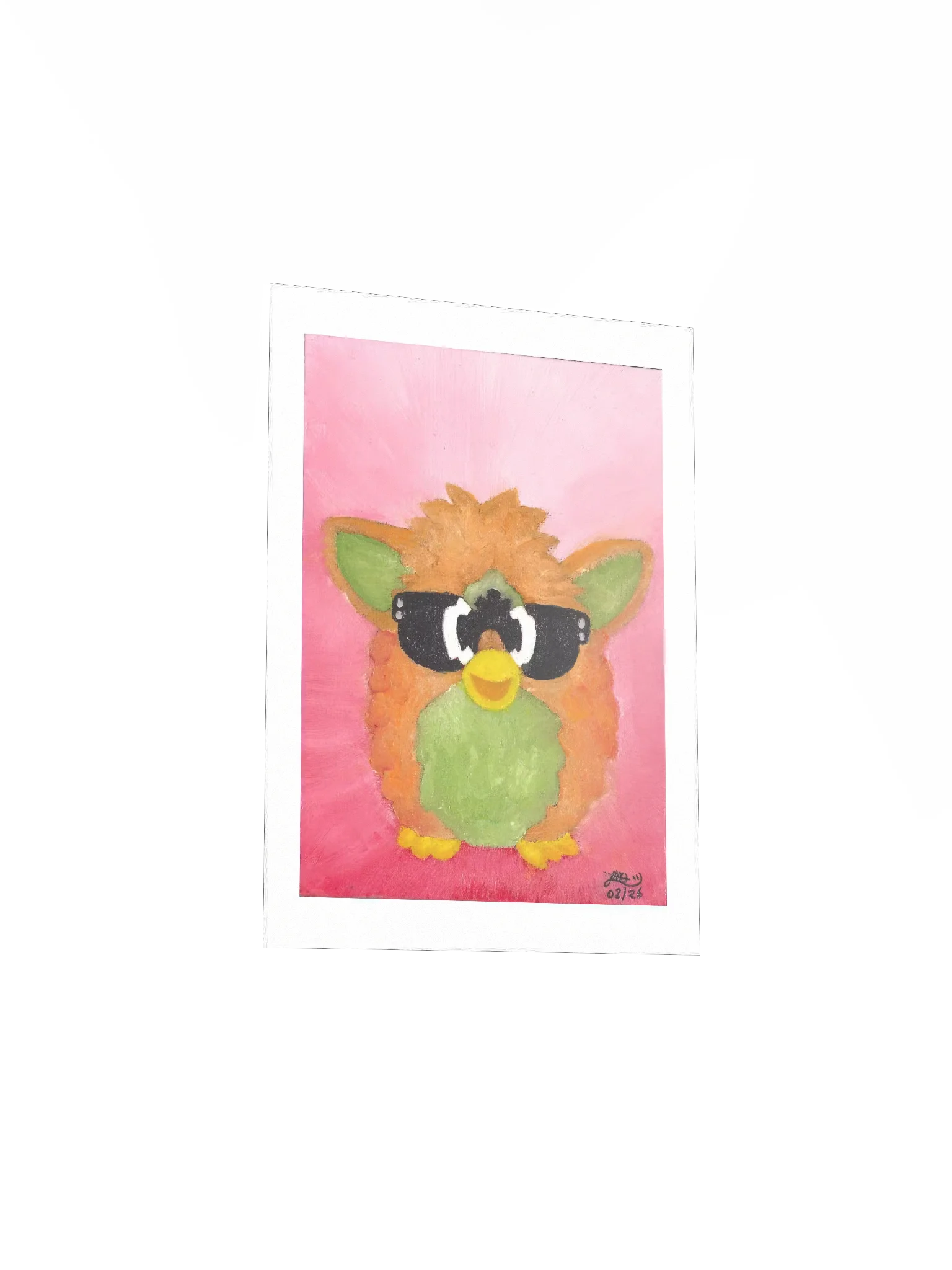 Furby Pink Oil Painting Print product image (6)