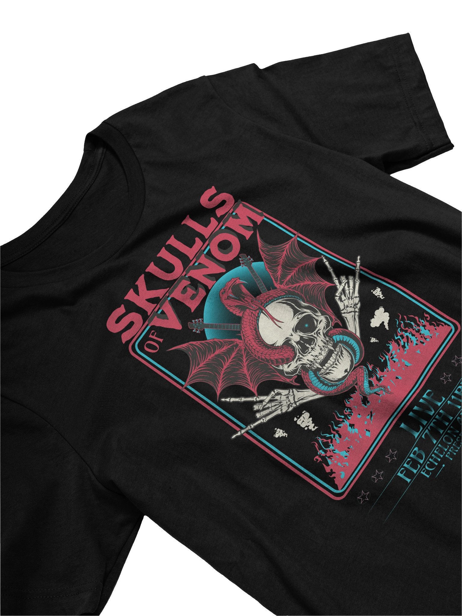 Stylish Skull-Themed T-Shirt for Venom Metal Band Fans product image (3)