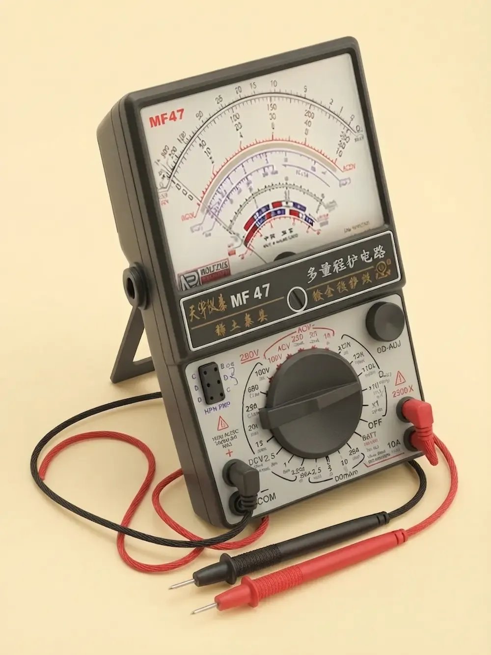 MF-47جهاز ملتيميتر تناظري (أنالوج) متعدد القياسات - دقة عالية للأعمال الإلكترونية product image (1)