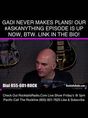 GADI NEVER MAKES PLANS! Our #AskAnything episode is up now, BTW. Link in the bio!