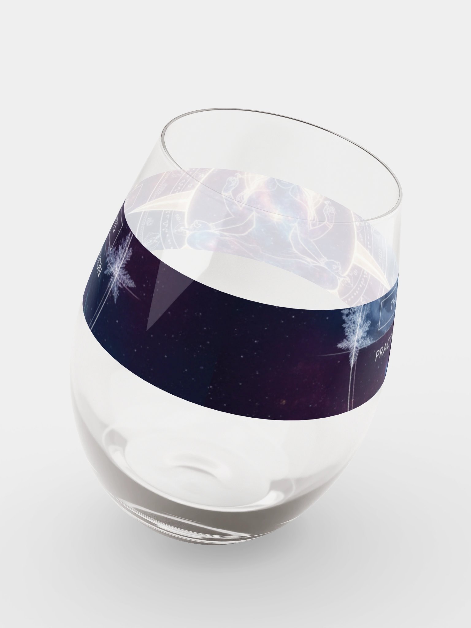 Cosmic Meditation Stemless Wine Glass product image (8)