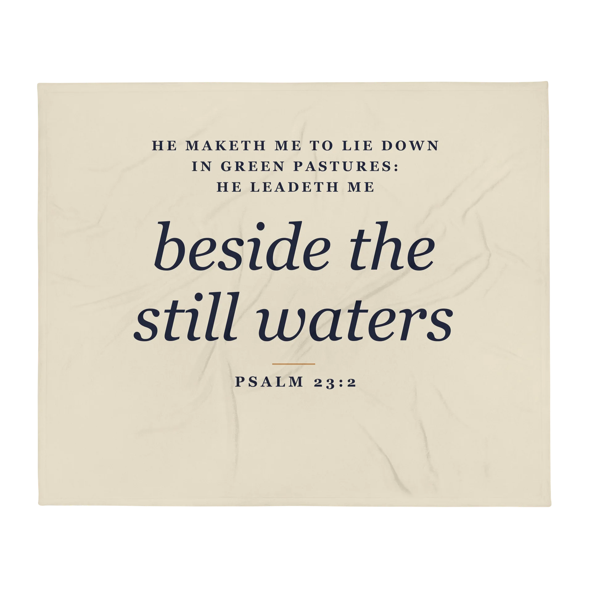 Still Waters Throw — Psalm 23:2 product image (1)