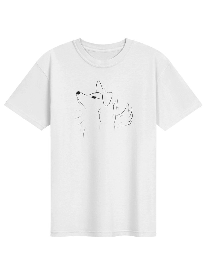 The Angel Sheltie - Unisex Heavyweight T-Shirt (Black outline) product image (1)