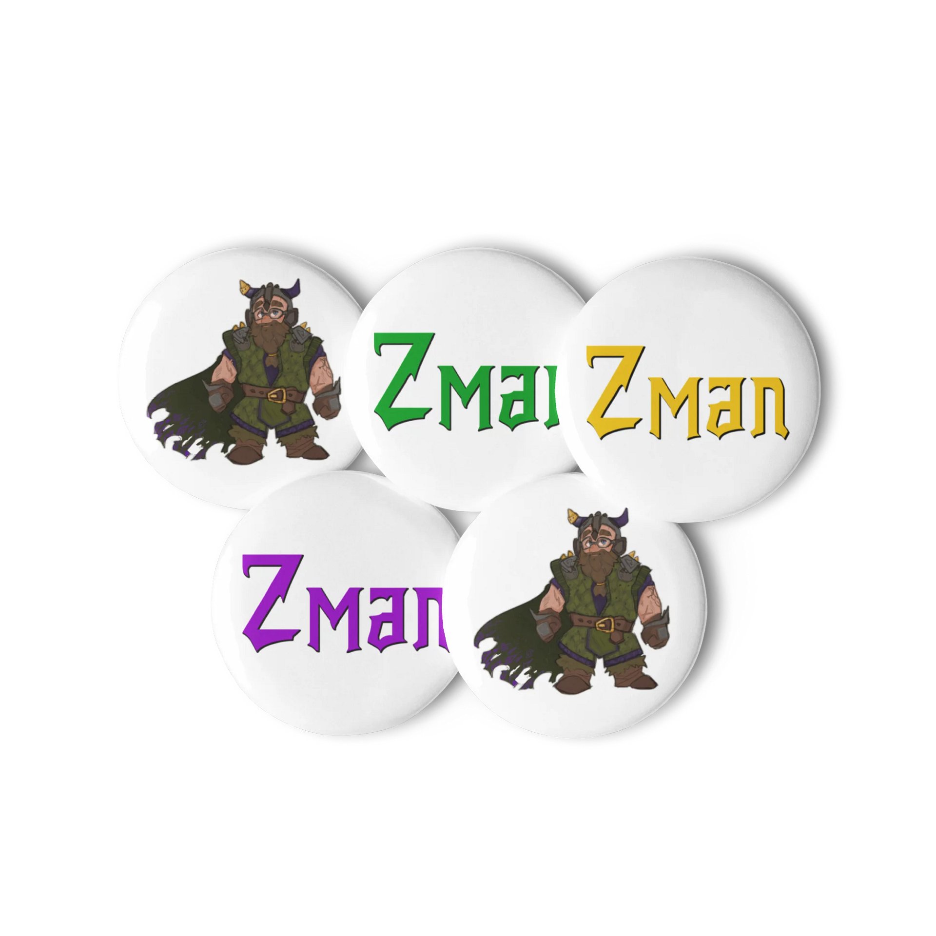 Zman the Dwarf Pins product image (2)