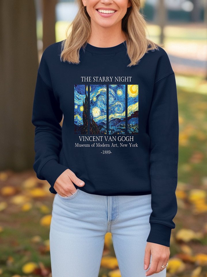 THE STARRY NIGHT VINCENT VAN GOGH Museum Of Modern Art sweatshirt product image (1)