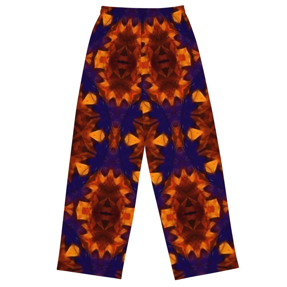 Blue Orange Kaleidoscope Wideleg Pants product image (1)