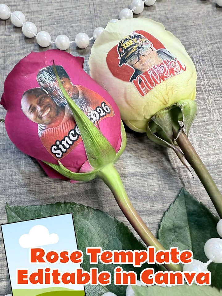 Custom Rose Template Supply List and DIY Video - Instant Download product image (1)