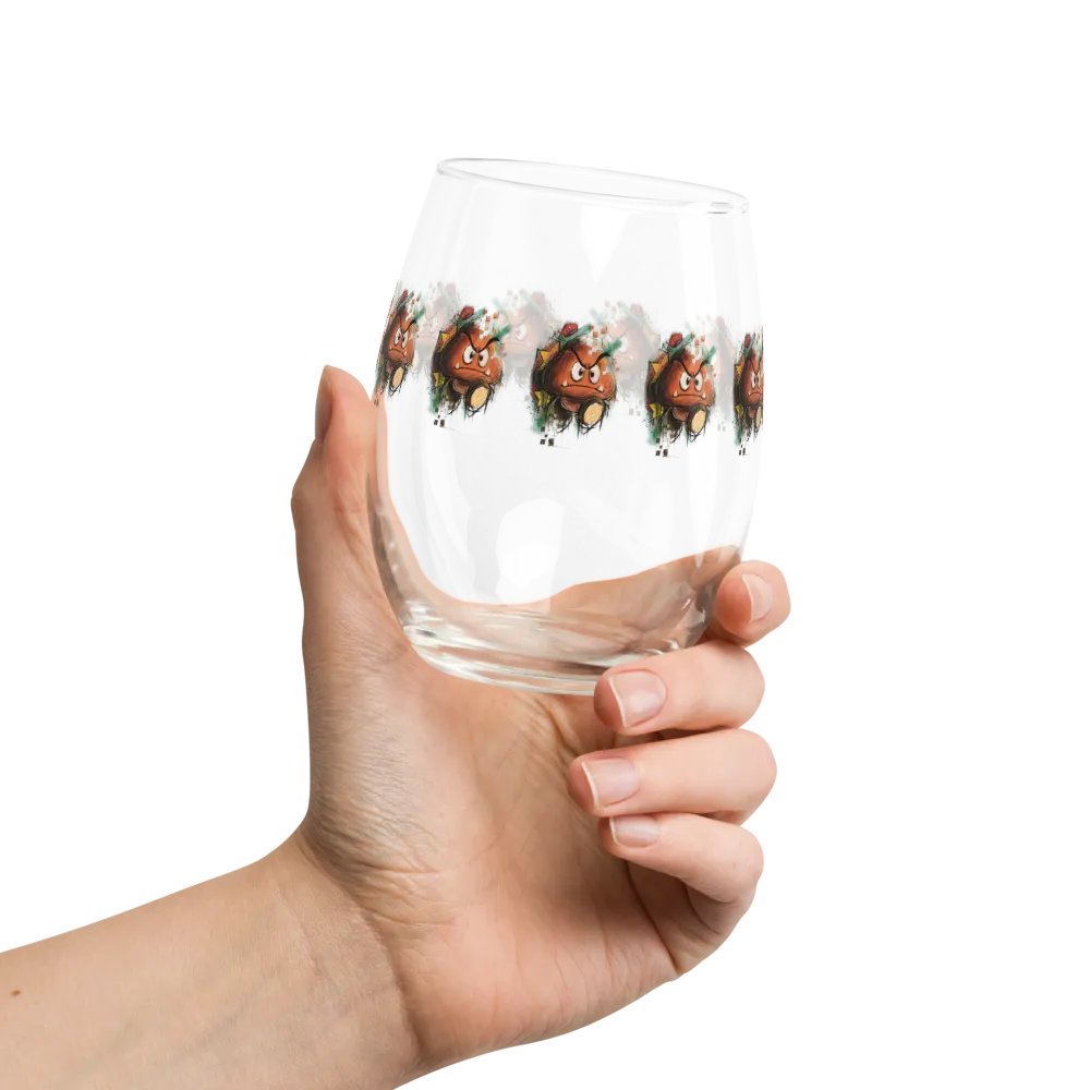Goomba by StephyJ Stemless Wine Glass product image (4)