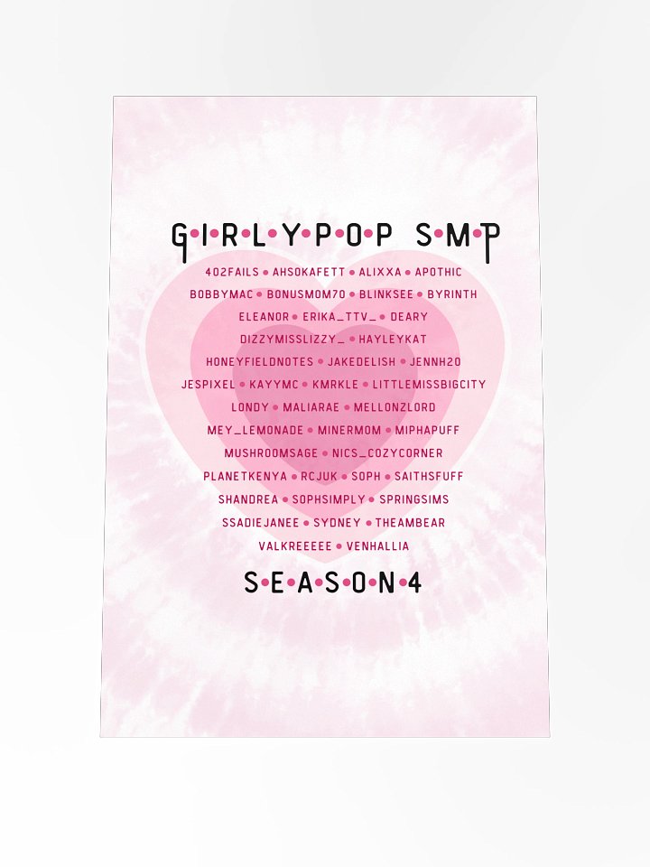 Girlypop SMP Season 4 Poster product image (1)