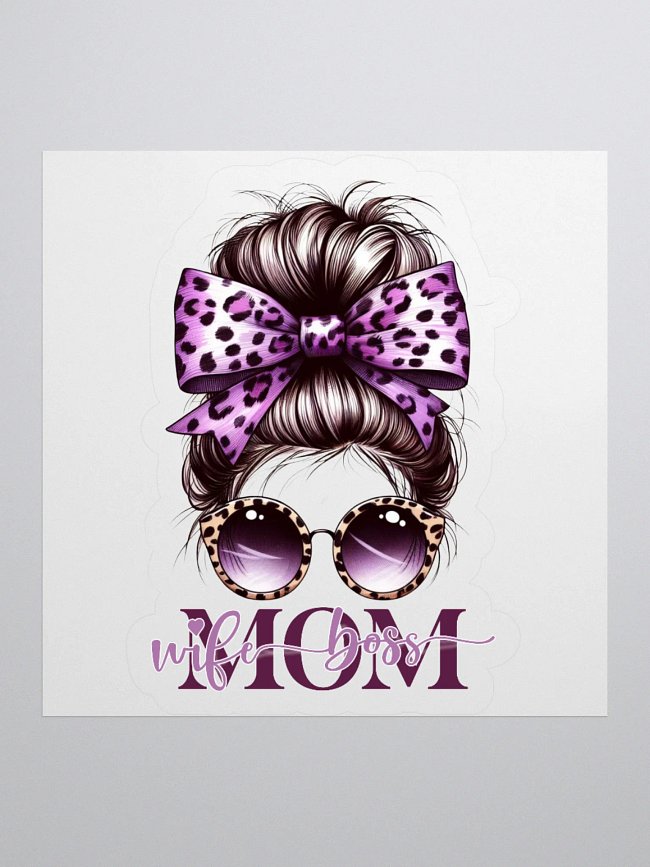 Design: Mom Wife Boss Messy Bun