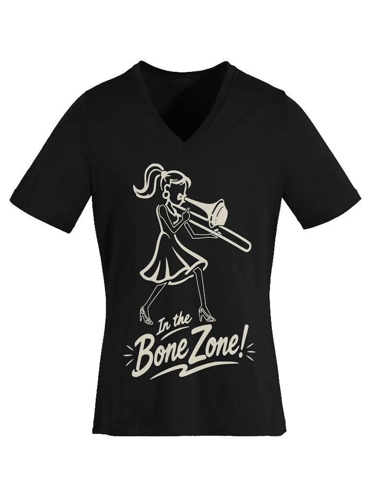 In the Bone Zone! Women's V-Neck Tee product image (21)