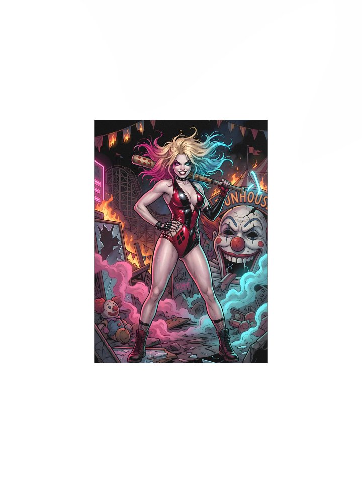Crimson Jester — Neon Chaos Villain | Pop Art Poster product image (3)