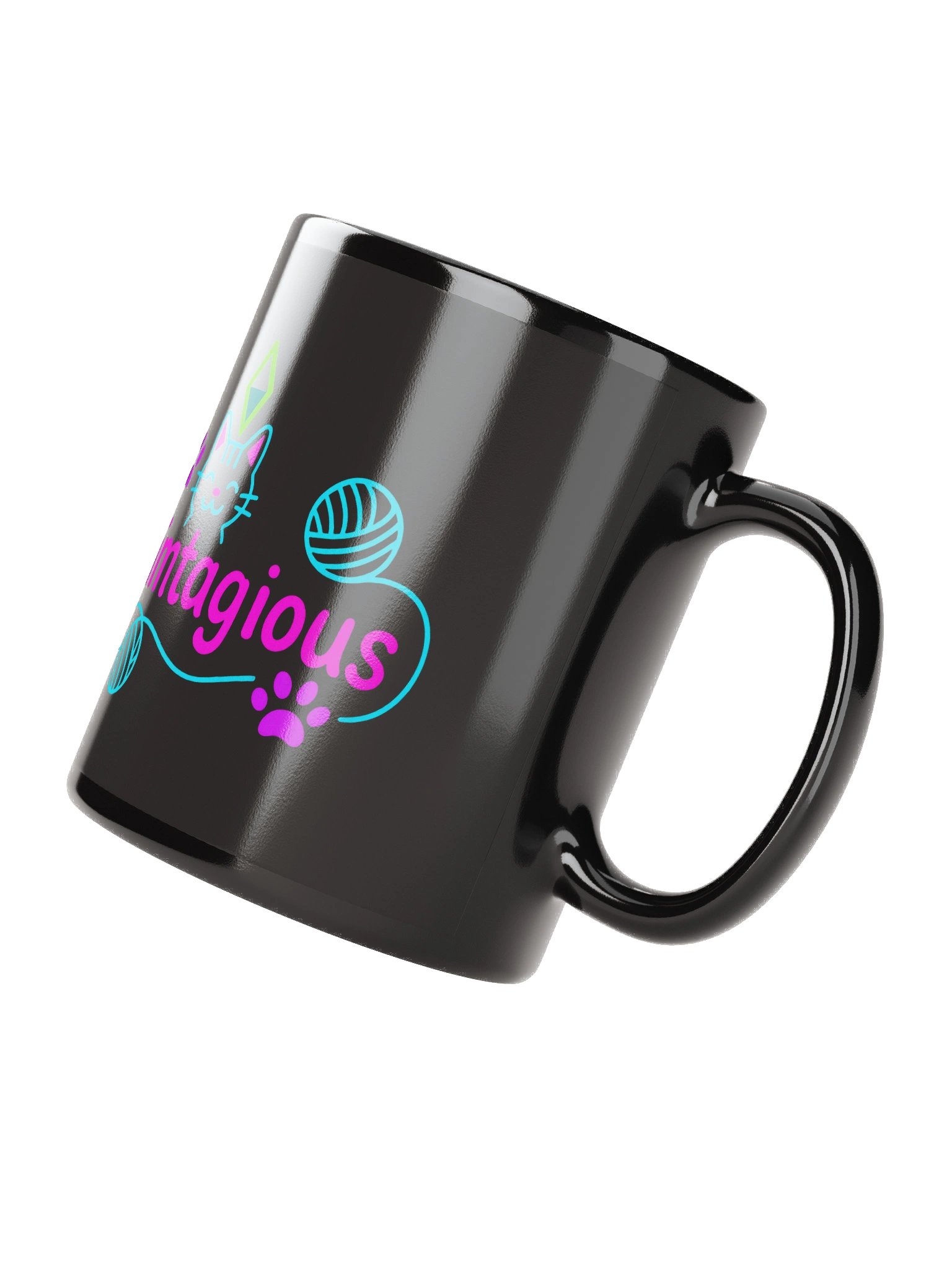 Neon Simtagious Black Mug product image (3)
