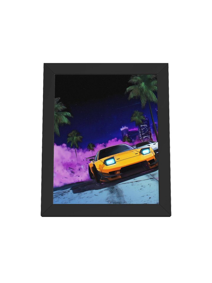 NEON DRIFT Framed Poster product image (1)