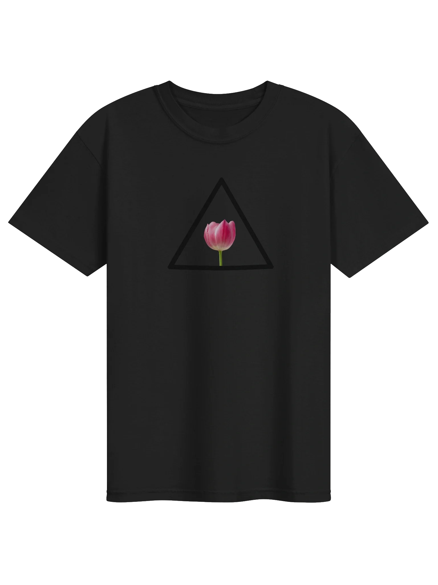 A Pink Tulip and a Triangle