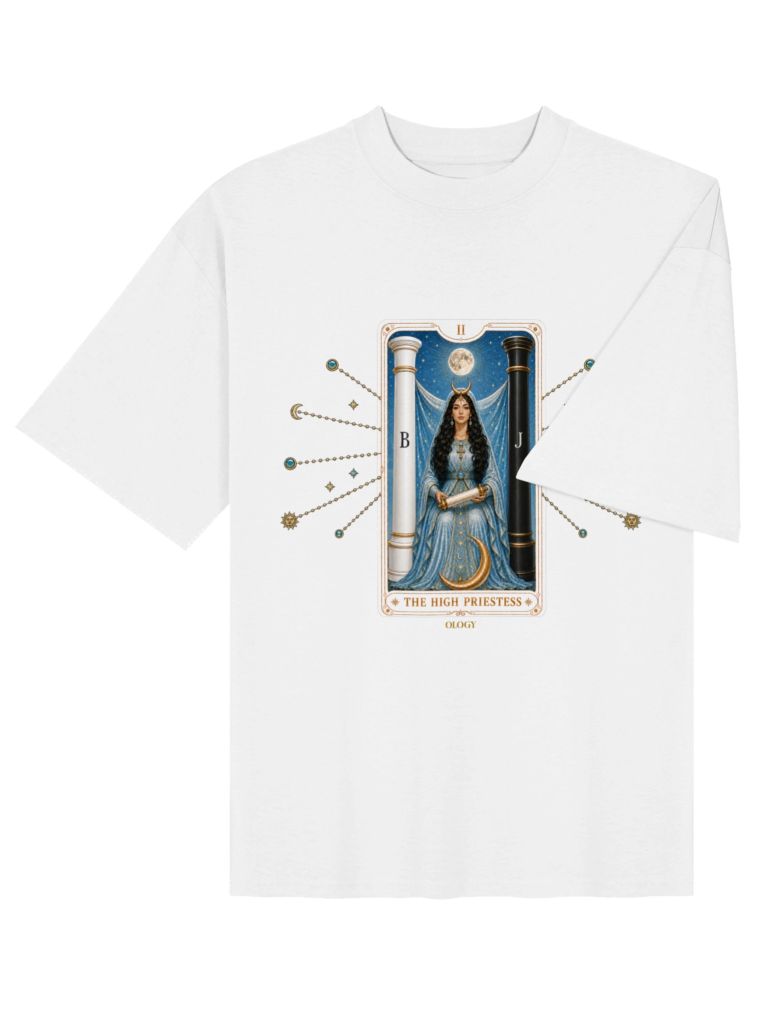 High Priestess Tarot Oversized Tee product image (5)