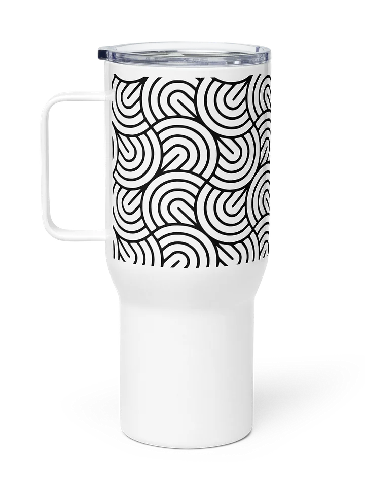 Monochrome Maze 25oz Travel Mug product image (1)
