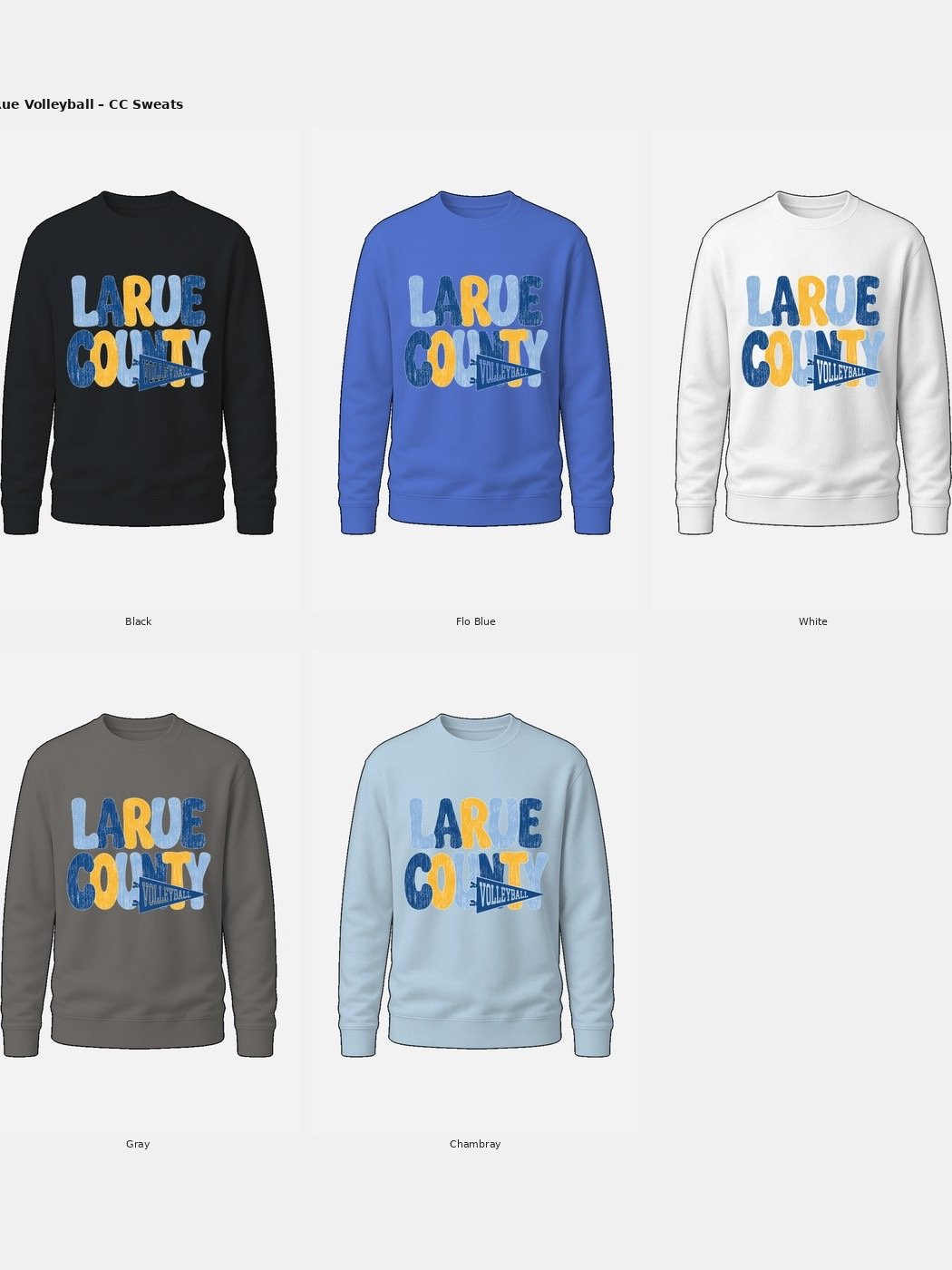 Volleyball Banner Comfort Colors Sweatshirt product image (5)