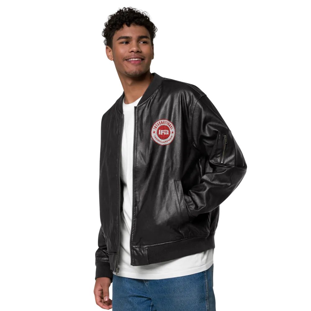 IFBNewsfeed.Org's Threadfast Apparel Faux Leather Bomber Jacket product image (4)