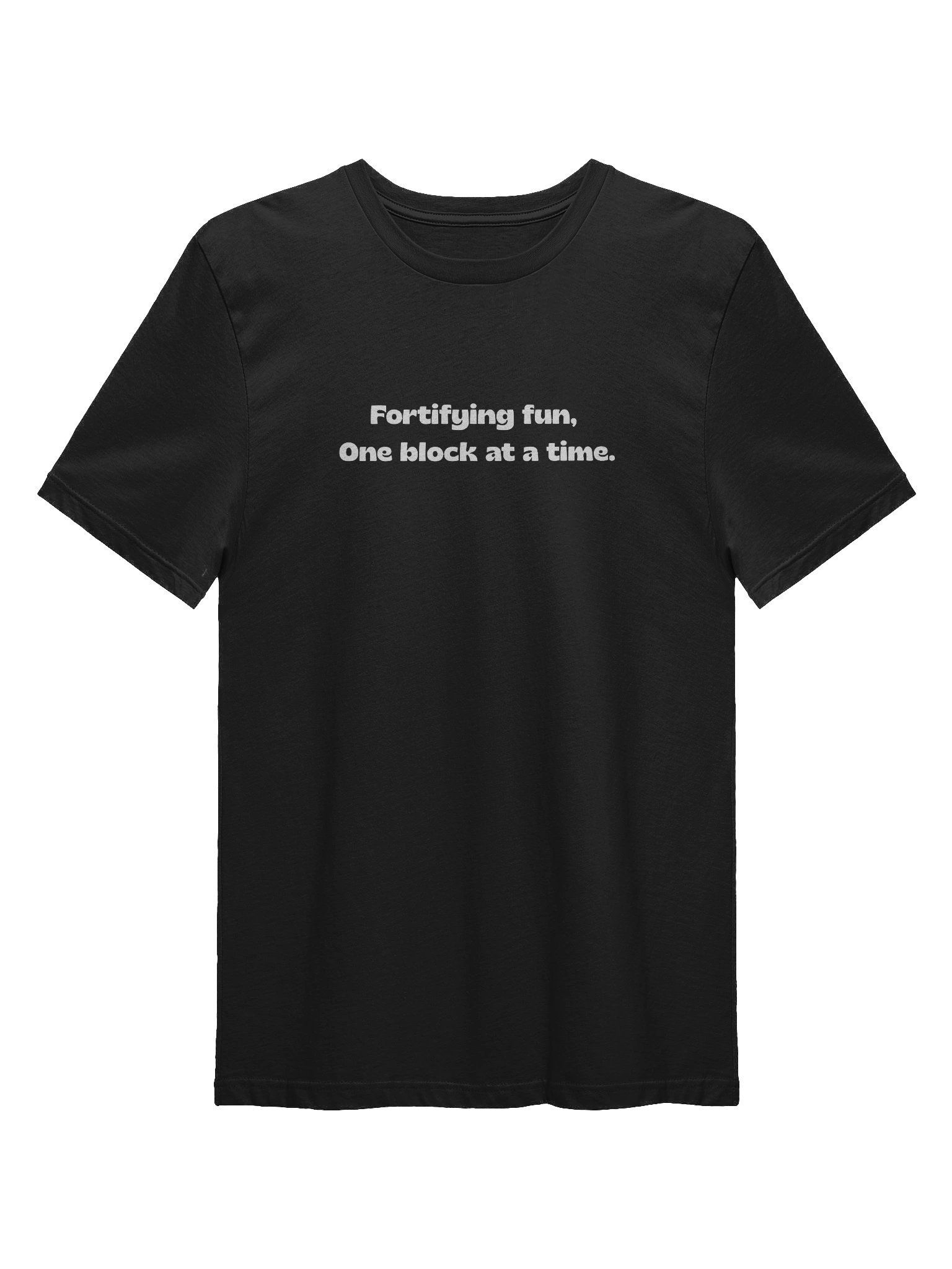 Minefort “One Block at a Time” T-Shirt – Black product image (1)