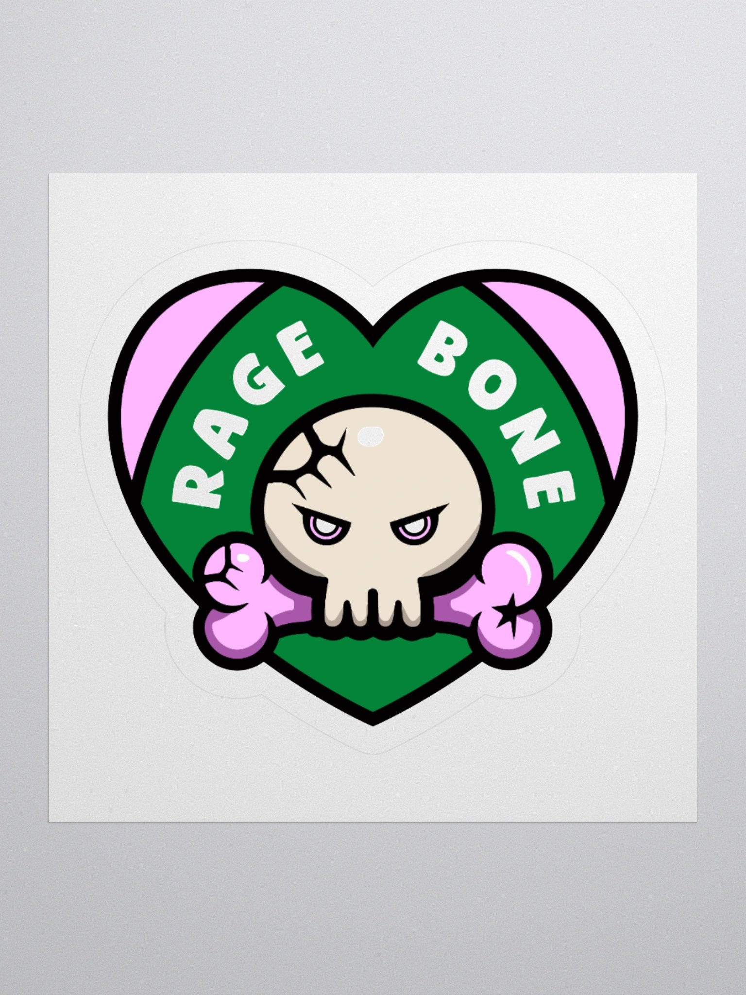 Rage Bone Heart Stickers product image (2)