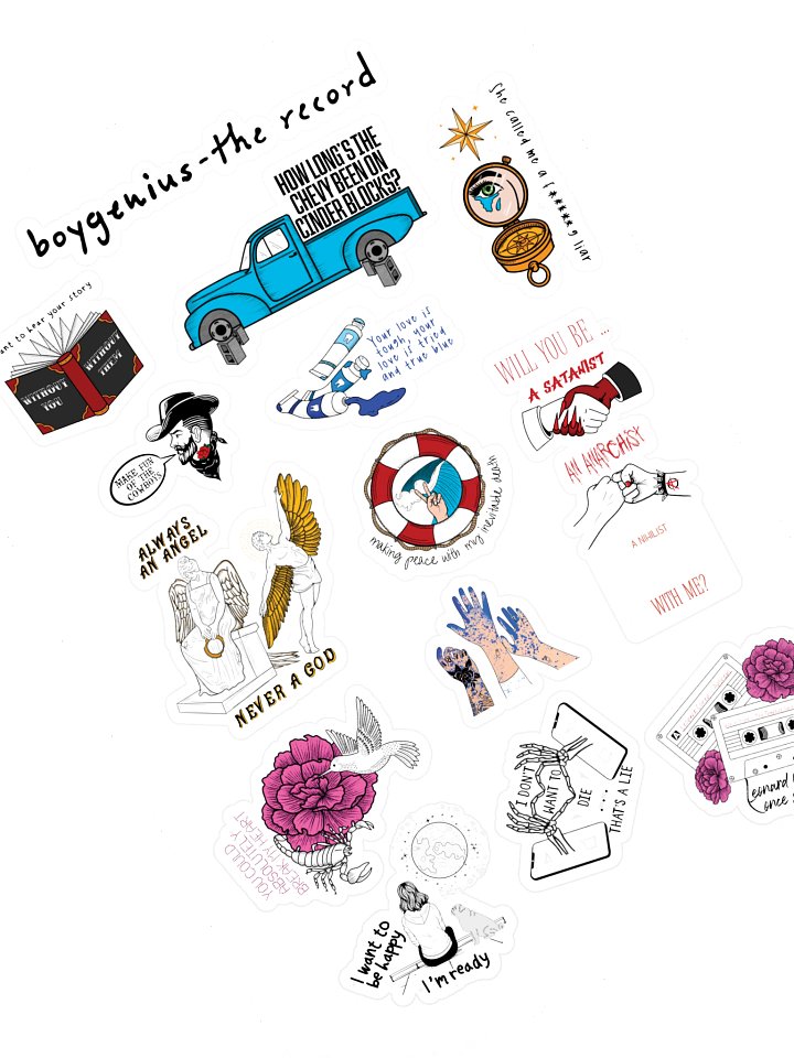 Boygenius - The Record Sticker Sheet product image (1)