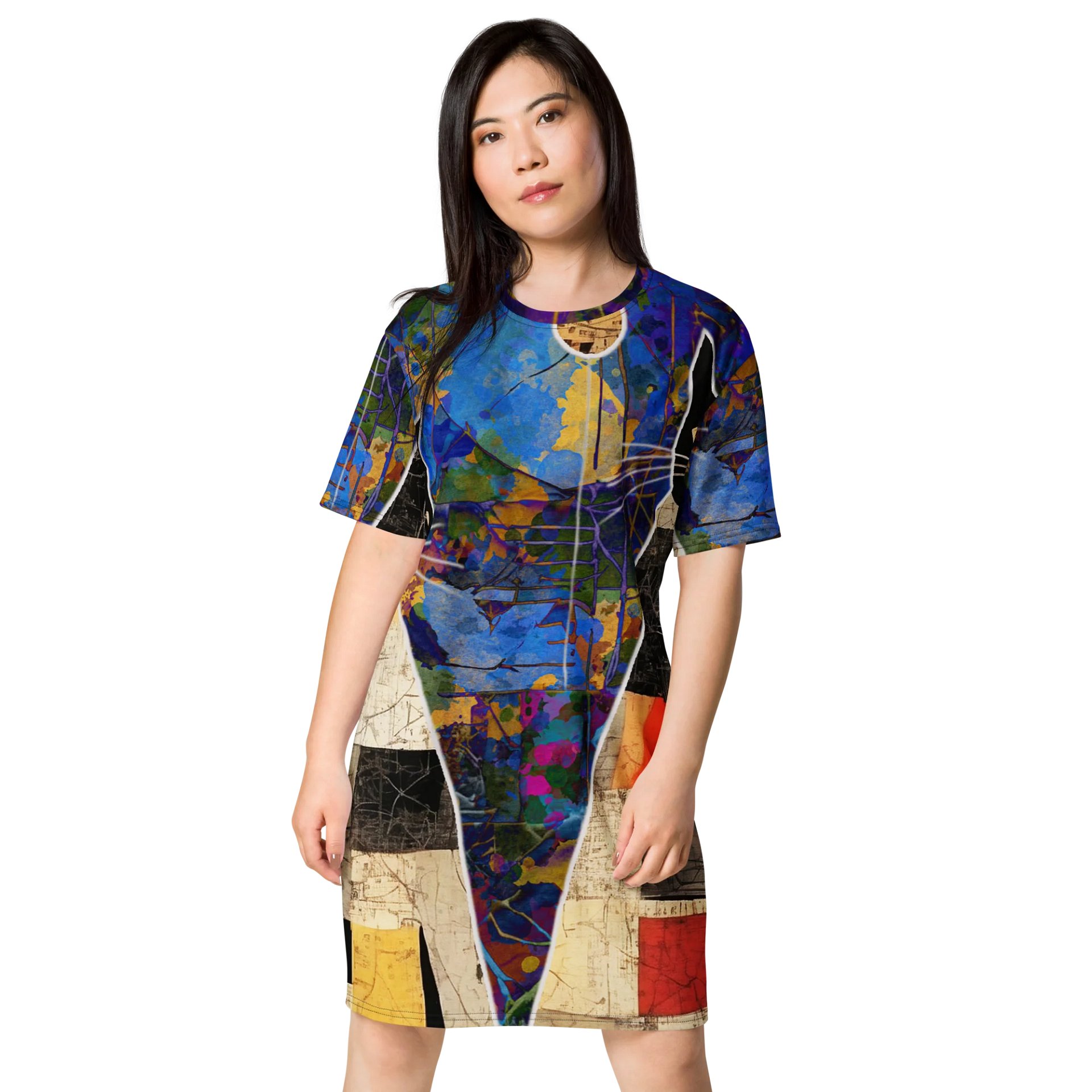 Black Cat Tango T-Shirt Dress product image (1)