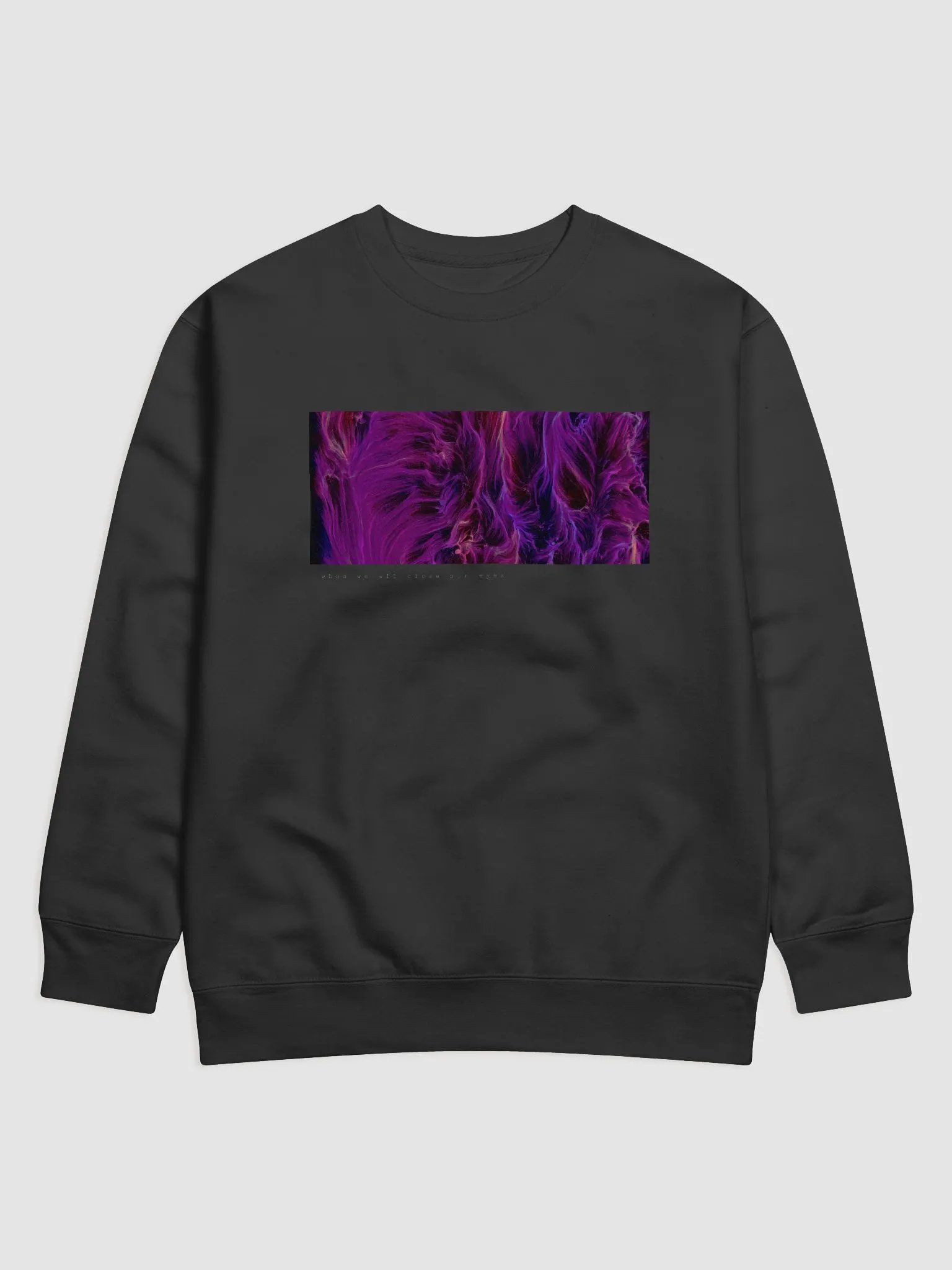 When We All Close Our Eyes - Artwork Sweater (Black) product image (1)